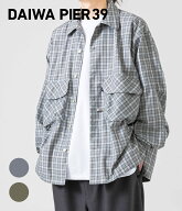 [送料無料]DAIWA PIER39 : TECH SPORTS OPEN COLLAR SHIRT L/S GREN PLAID / 全3色 : BE-82026[REA][PIE]