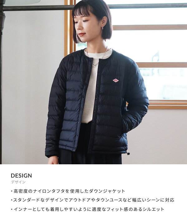 楽天市場】DANTON : [レディース]CREW NECK INNER DOWN JACKET / 全6色 
