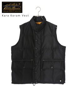 【送料無料】Eddie Bauer Black Tag Collection / エディー・バウアーブラックタグコレクション : Kara Koram Vest 全2色 : カラコラム ベスト ドローコード ナイロン シルク 機能性 アウトドア タウンユース ブラック ベージュ : EB0102-M1004【MUS】