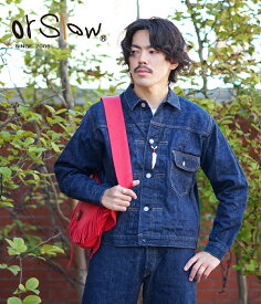 orSlow / オアスロウ : PLEATED FRONT BLOUSE -DENIM ONE WASH- : プリーテッド フロント ブラウス Gジャン デニムジャケット ワンウォッシュ デニム ジャケット 1st ファースト オリジナルデニム 経年変化 ジャパンデニム : 03-6011-81【STD】