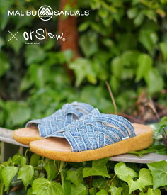 MALIBU SANDALS / マリブサンダルズ : ZUMA (DENIM) : ズマ デニム コラボ コラボネーション Wネーム サンダル シューズ ワラチ ガムラバー ラバーソール デニム ウォッシュド インディゴ 軽量 デイリーユース カジュアル : MSOS-0002【DEA】【STD】