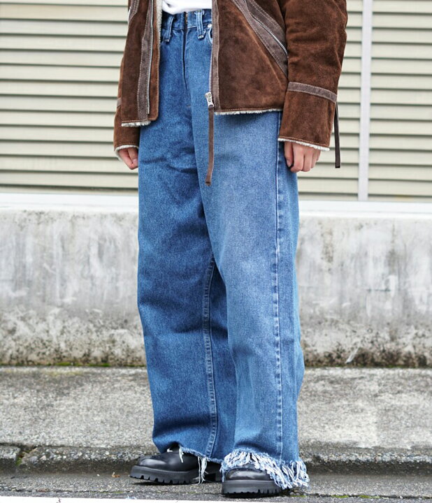 楽天市場】77circa : [レディース]circa make fringe denim pants 