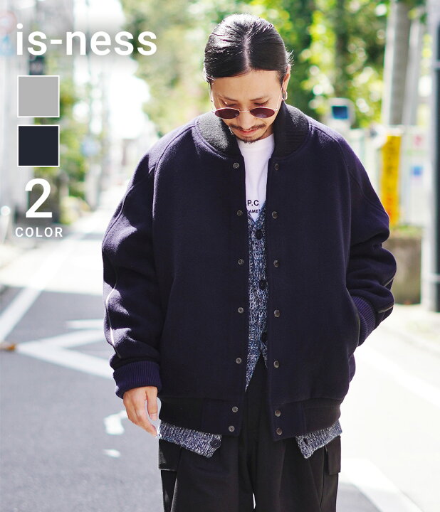 楽天市場】[SALE]is-ness : AWARD JACKET / 全2色 : 1004AWJK01[NOA][U 