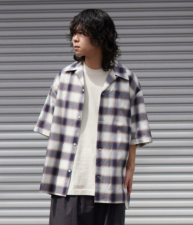 楽天市場】URU : COTTON MODAL - OPEN COLLAR S/S SHIRTS : 24SCM02 