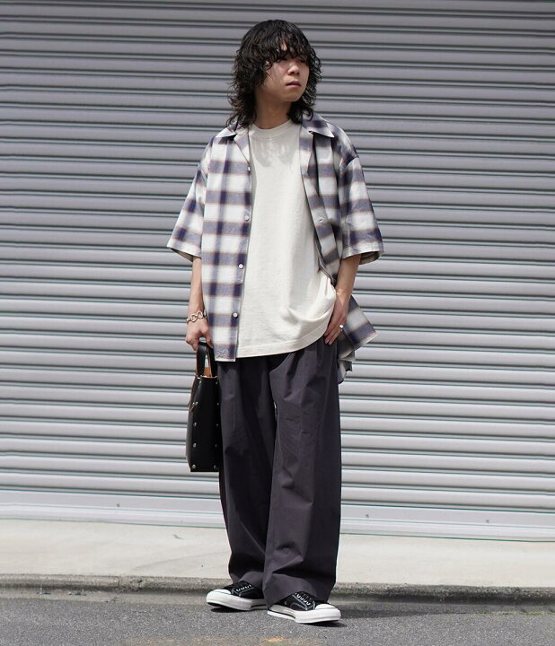 楽天市場】URU : COTTON MODAL - OPEN COLLAR S/S SHIRTS : 24SCM02 