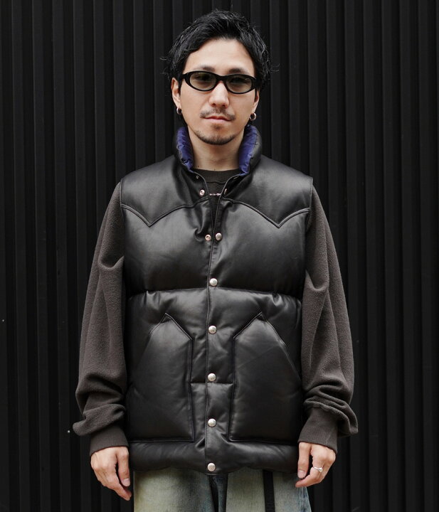 楽天市場】KAPTAIN SUNSHINE : Leather Down Vest : KSRM01[NOA][BJB 