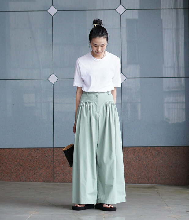 楽天市場】CLANE / クラネ : 【レディース】TUCK DESIGN WIDE PANTS  