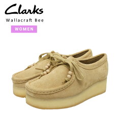 【送料無料】Clarks / クラークス : 【レディース】Wallacraft Bee モカシン アイコニック クラフト感 スエードレザー シンプル オーバーサイズ ハーフサイズ ワラクラフトビー ボリューム 厚底 スウェード メープルスウェード カジュアル : 26173498【DEA】