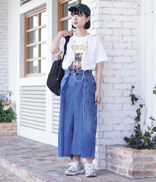 77circaデニムスカート デニムロングスカート 