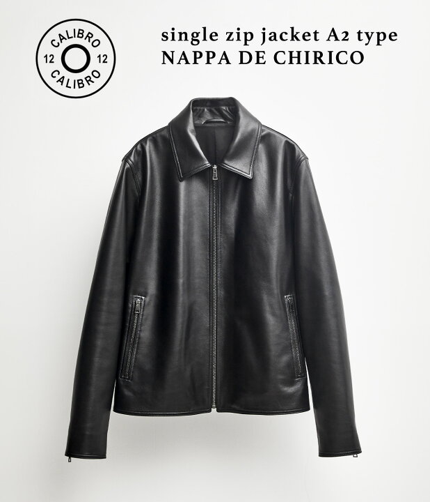 楽天市場】[送料無料]CALIBRO12 : single zip jacket A2 type NAPPA DE 
