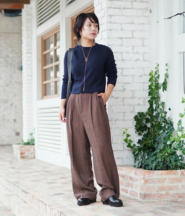 楽天市場】[送料無料]ATON : [レディース]SILK TWEED TUCKED EASY 