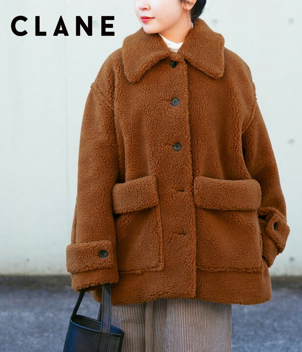 楽天市場】[送料無料]CLANE : [レディース]RIDGE POCKET BOA OVER COAT  
