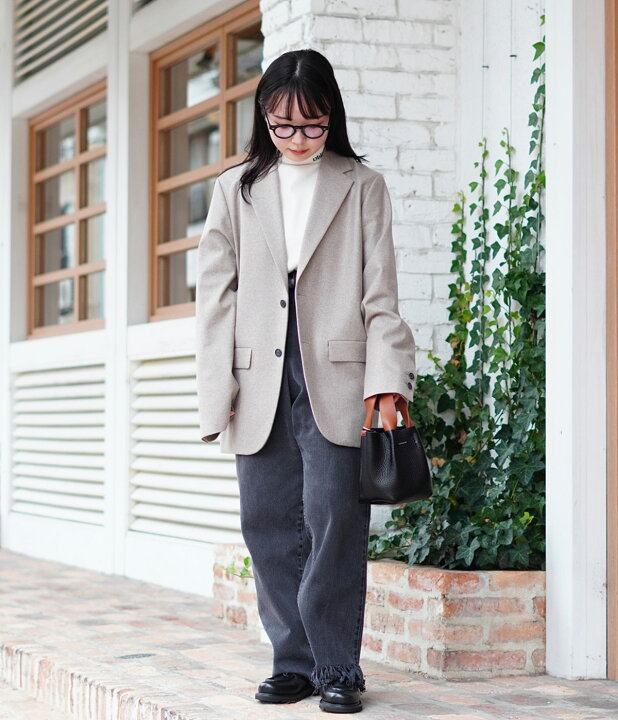 楽天市場】ATON : MERINO COLLEGE FLANNEL TAILORED JACKET / 全2色  