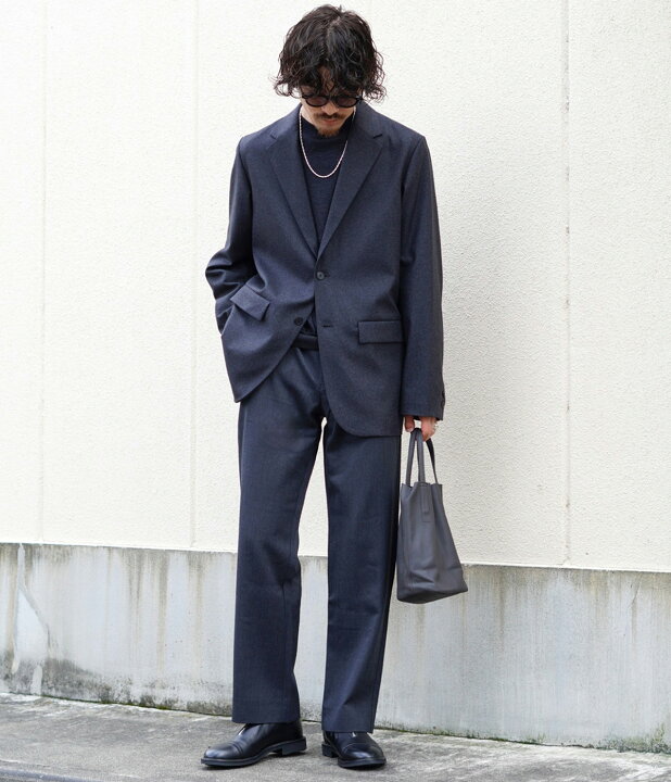 楽天市場】ATON : MERINO COLLEGE FLANNEL TAILORED JACKET / 全2色 
