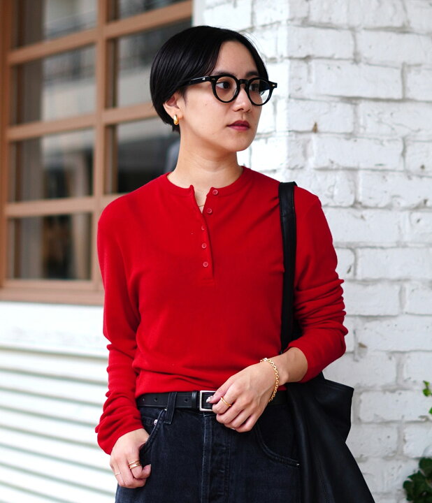 楽天市場】ATON : [レディース]ROYAL WOOL CIRCULAR RIB HENRYNECK  