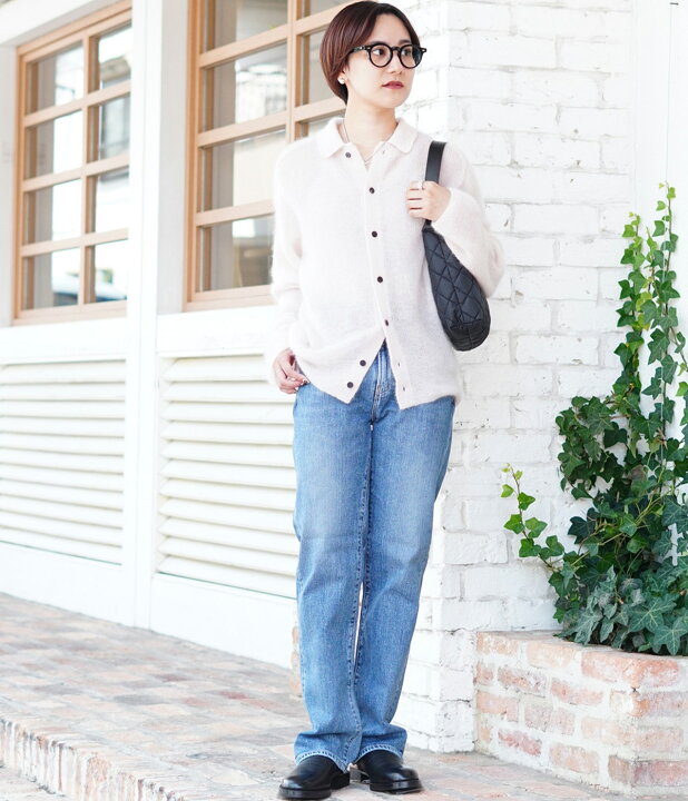 楽天市場】ATON : [レディース]SUPER KID MOHAIR POLO CARDIGAN 