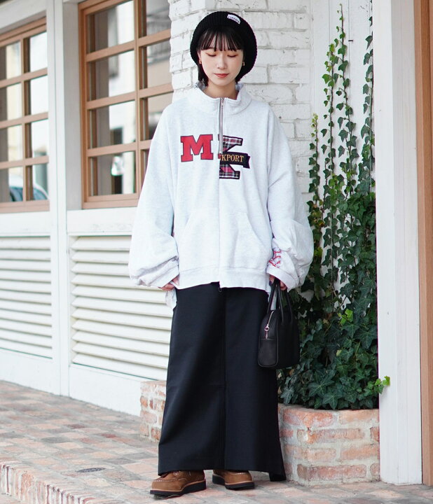 楽天市場】77circa : circa make wide half zip sweat top : cc24aw-12 