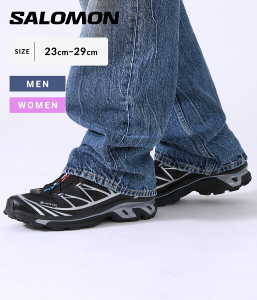[送料無料]SALOMON SNEAKERS : XT-6 GTX  Black/Black/Ftw Silver : L47450600[DEA][WAX][U]