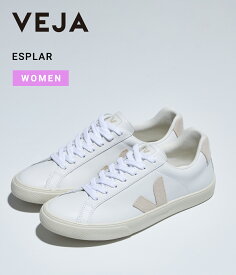 VEJA / ヴェジャ : 【レディース】ESPLAR : エスプラー スニーカー オーセンティック 靴 シューズ レザー ローカット サスティナブル 天然ゴム スエード オーガニック コットン ホワイト シンプル レディース : VJEO022335【ANN】