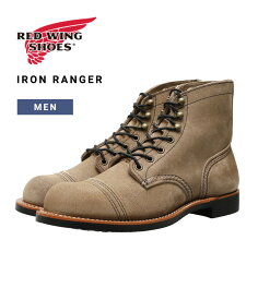 【送料無料】RED WING / レッドウィング : IRON RANGER No.8087 : アイアンレンジャー シューズ レザーシューズ ブーツ ワークブーツ 靴 キャップドトゥ プルアップレザー ラフアウトレザー スレートカラー ビブラム 経年変化 ウィズD メンズ アメカジ : 8087【STD】