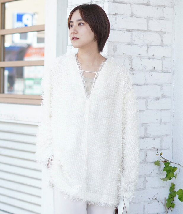 楽天市場】[P5倍]CLANE : [レディース]W FACE FRINGE TOPS : 15122 