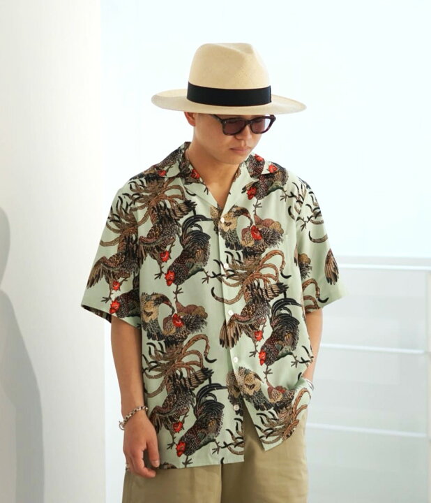 楽天市場】NIPOALOHA / ニポアロハ : RAYON SHORT SLEEVE ALOHA SHIRT 