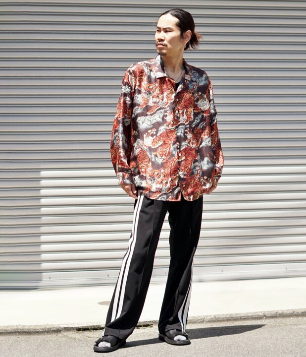 楽天市場】[送料無料]NIPOALOHA : SILK LONG SLEEVE ALOHA SHIRT(百虎 