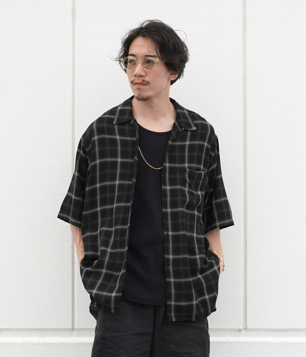 楽天市場】REMI RELIEF NAVY LABEL : レーヨンチェックSSシャツA  