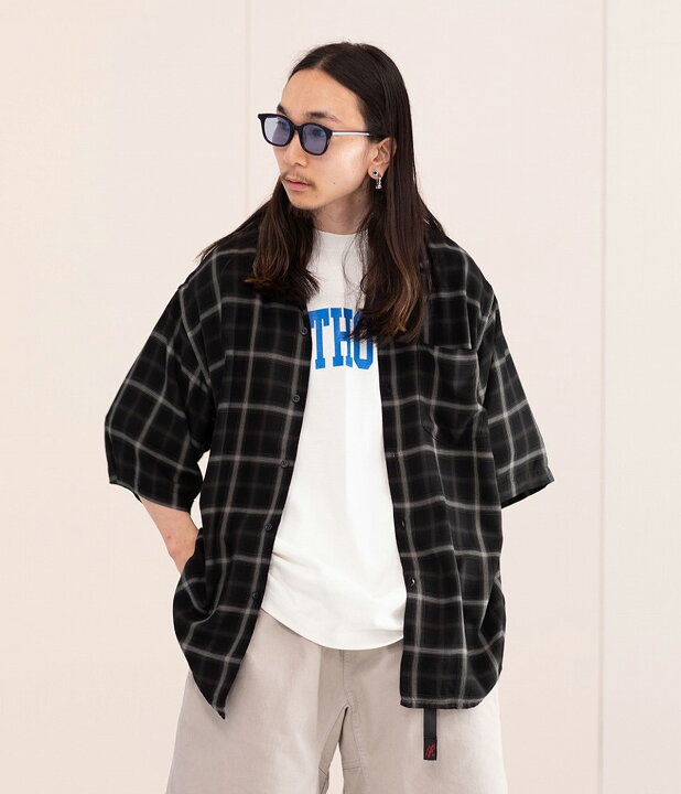 楽天市場】REMI RELIEF NAVY LABEL : レーヨンチェックSSシャツA  