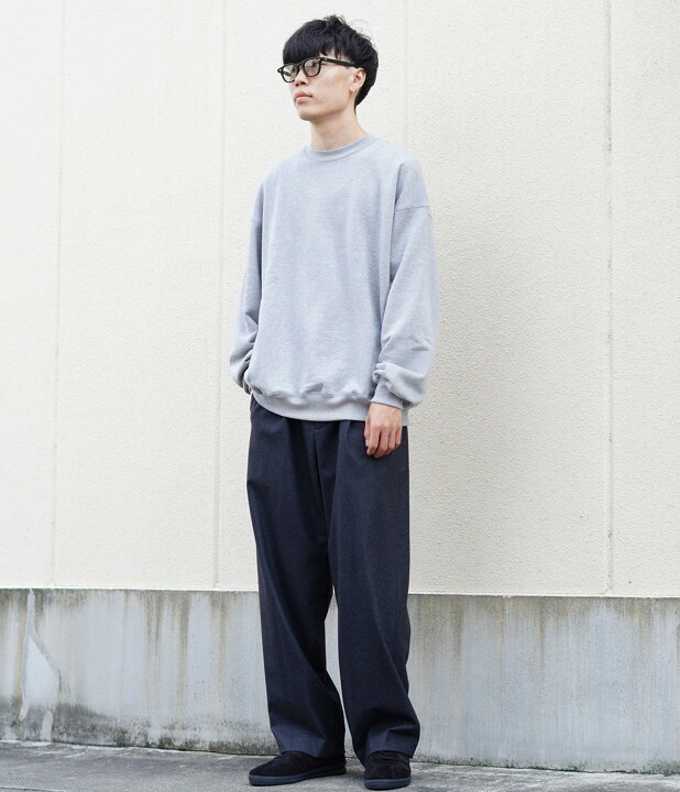 楽天市場】[送料無料]ATON : MERINO COLLEGE FLANNEL WIDE STRAIGHT 