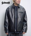 [送料無料]Schott : LEATHER TRACKER JACKET : 3121034[AST][U]