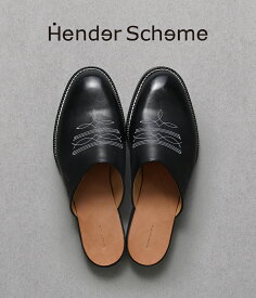 Hender Scheme / エンダースキーマ : cheak 全2色 : チーク レザーサンダル 革靴 レディース ユニセックス 男女兼用 シンプル デザイン ドレスシューズ レザー カウレザー ユニーク プレゼント ギフト : di-rs-chk 【COR】【BJB】【DEA】