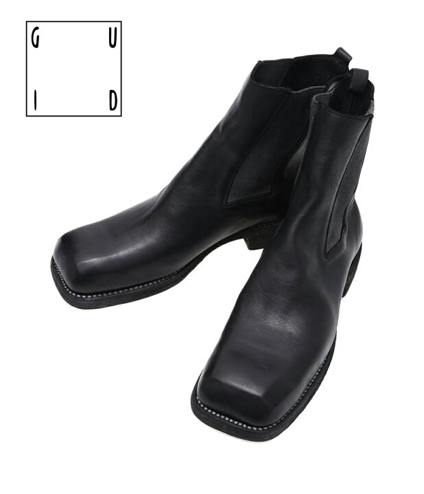楽天市場】[送料無料]GUIDI : SQUARE TOE CHELSEA BOOTS : 79086E 