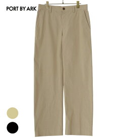 【送料無料】PORT BY ARK / ポートバイアーク : Curve Trousers / 全2色 : カーブ トラウザーズ メンズ パンツ スラックス 定番 バーバリー生地 レギュラーフィット カジュアル クラシカルスタイル ARKnets アークネッツ : PO15-P002【COR】【BJB】