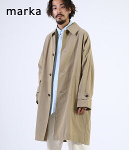 marka / マーカ : SHIRT COAT - 100/2 gv twill - / 全2色 : シャツコート ガスボイル ツイル ライト アウター 長袖 ステンカラー セットアップ ガスボイル ビッグ シルエット メンズ : M21A-07SH01C 【COR】