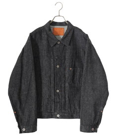 【送料無料】東洋エンタープライズ GOLD / ゴールド : RECYCLED WASTE SUVIN COTTON YARN 11.5oz. DENIM PLEATED BLOUSE WWII MODEL : リサイクル ウェイスト スビン コットン ヤーン 11 デニム プリーテッド ブラウス ヴィンテージ 大戦モデル : 23B-GL15376A【MUS】