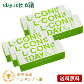 エルコンワンデー 6箱セット(左右各3箱) 【 コンタクトレンズ ワンデー L-CON 1day シンシア 1日使い捨て 30枚入 6箱 送料無料 】