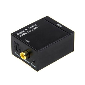 デジタル→アナログオーディオコンバーター　デジタル DAC アナログ 変換器　Digital to Analogオーディオ変換器　光 同軸入力　 光音声信号コンバーター 光アナログオーディオ 変換器 　PS5 デコーダー(ブラック)