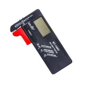 BT-168D電池 チェッカー バッテリーチェッカー 乾電池残量バッテリーチェッカーLCD測定器 単1 単2 単3 単4 単5 9V型アルカリ乾電池に対応、1.5V/LRボタン形 電池残量チェッカー 電源不要 乾電池残量測定簡単