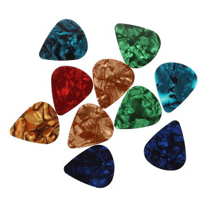 セルロイドのギターピック ギター用ピック アコギ エレキ ベース 楽器用品 携帯に便利 軽量で耐久性に優れている 練習用 初心者からプロクリエイターまで適用 0.71mm 10枚セット (