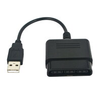 ps2コントローラー　PC/PS3へのコンバータ　アダプター　USBインタフェース　ゲームコントローラー （ブ…