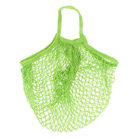 ネットショッピングバッグ 携帯収納袋 手提げ編みネット袋 折りたたみ買い物袋 軽量エコバッグ 短い紐付き袋（グリーン）