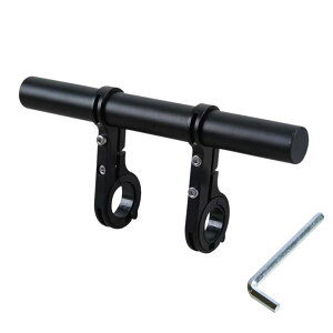 自転車 ブラケット ハンドルバー 20cmエクステンションバー バイクスマホホルダー ロードバイク スタンド キャットアイ ブラケット バイク マルチバー クランプバー アルミニウム製車把拡張