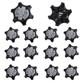 交換用 ゴルフスパイク鋲 ゴルフシューズ用 ゴルフシューズ靴鋲 スティンゴルフ トレーニングガー 滑り止め 靴底の爪 付け替え 取付 固定 14個 （ブラック）