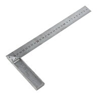 直角定規 差し金 30cm アルミ合金角度定規 90 度のまっすぐな定規 大工用角度定規 幅広のクラフトマンズ…