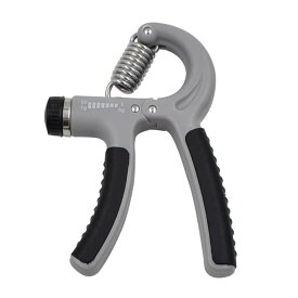握力 トレーニング ハンドグリップ 可変式 握力を鍛える道具 パワーグリップ ストレス解消グッズ ハンドグリッパー 筋トレグッズ 5〜60kgの調整可能なグリッパー フィットネスやリハビリテーションに最適 環境に優しいTPEハンドル 弾力性があり快適です(グレー)