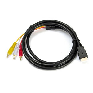 HDMIRCAϊP[u HDMIiIXj- RCAiIXjHDMI to AVRo[^fW^ 3RCA/AV ϊP[u 𑜓x P bL er rfI[q 1.5[giubNj