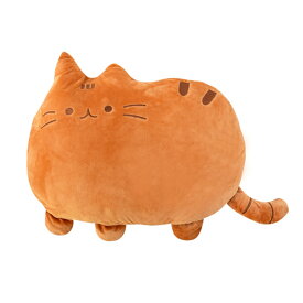 猫抱き枕 猫背当て もちもちぬいぐるみ 添い寝枕 可愛い 動物クッション 多機能 腰当て 椅子 ソファー背当て 猫グッズ 家庭用 オフィス用（オレンジ色）