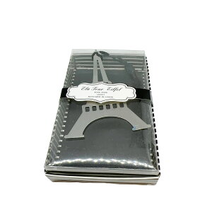 鉄塔メタルブックマーク しおり タワー形 メタル中空ブックマーク タッセル付き 日用品 文具 事務用品 シンプル ギフト ファッション小物 (シルバー)