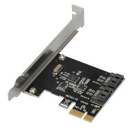 PCI-EからSATA3.0拡張カード SATAインターフェース 2ポート拡張 SSD固体機械ハードディスクマルチポート…